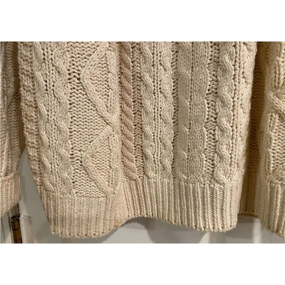 Vintage Womens Timberland Weathergear Made in Ireland Cable Sweater 100% Cotton - Picture 6 of 8
